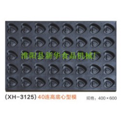 40連高低心形蛋糕烤盤(pán)/心形蛋糕模具/愛(ài)心不粘蛋糕烤盤(pán)/