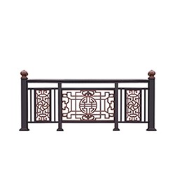 廠家熱銷(xiāo)裕能LG-A62鋁合金欄桿定制中式家用鋁藝圍欄