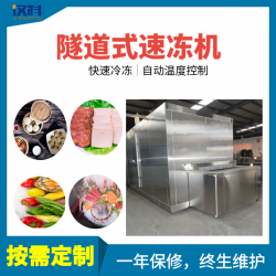 大蝦隧道式速凍機 低溫冷凍設(shè)備 蕓豆速凍機