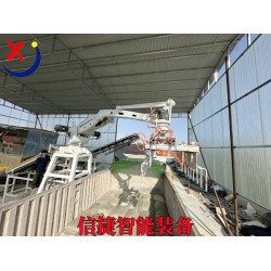 在高溫環(huán)境中，全自動(dòng)裝車機(jī)器人代替人工飼料裝車